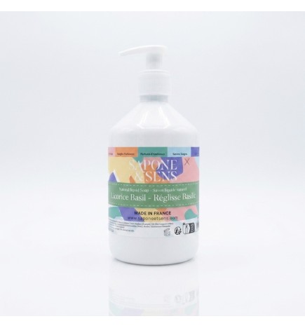Jabón natural de regaliz y albahaca - Sapone & Sens