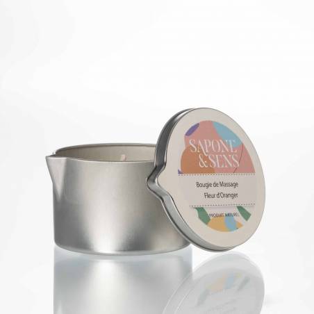 Massage kaars met oranjebloesem