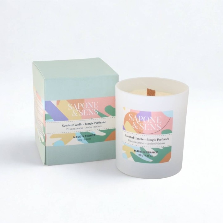 Vela perfumada de ámbar Vela perfumada de ámbar